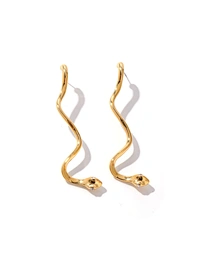 diamond snake earrings